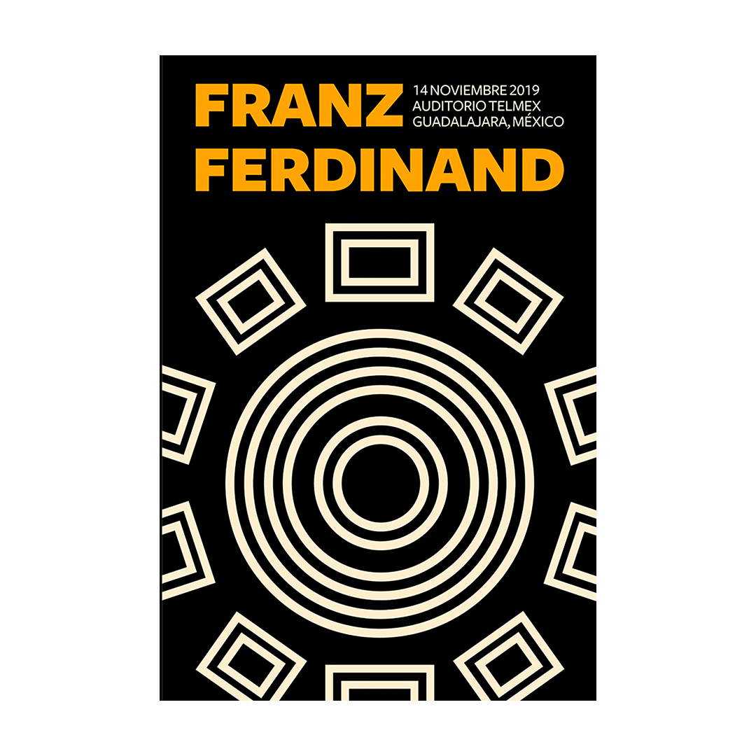 Franz Ferdinand Guadalajara 2019 Tania León Gig poster