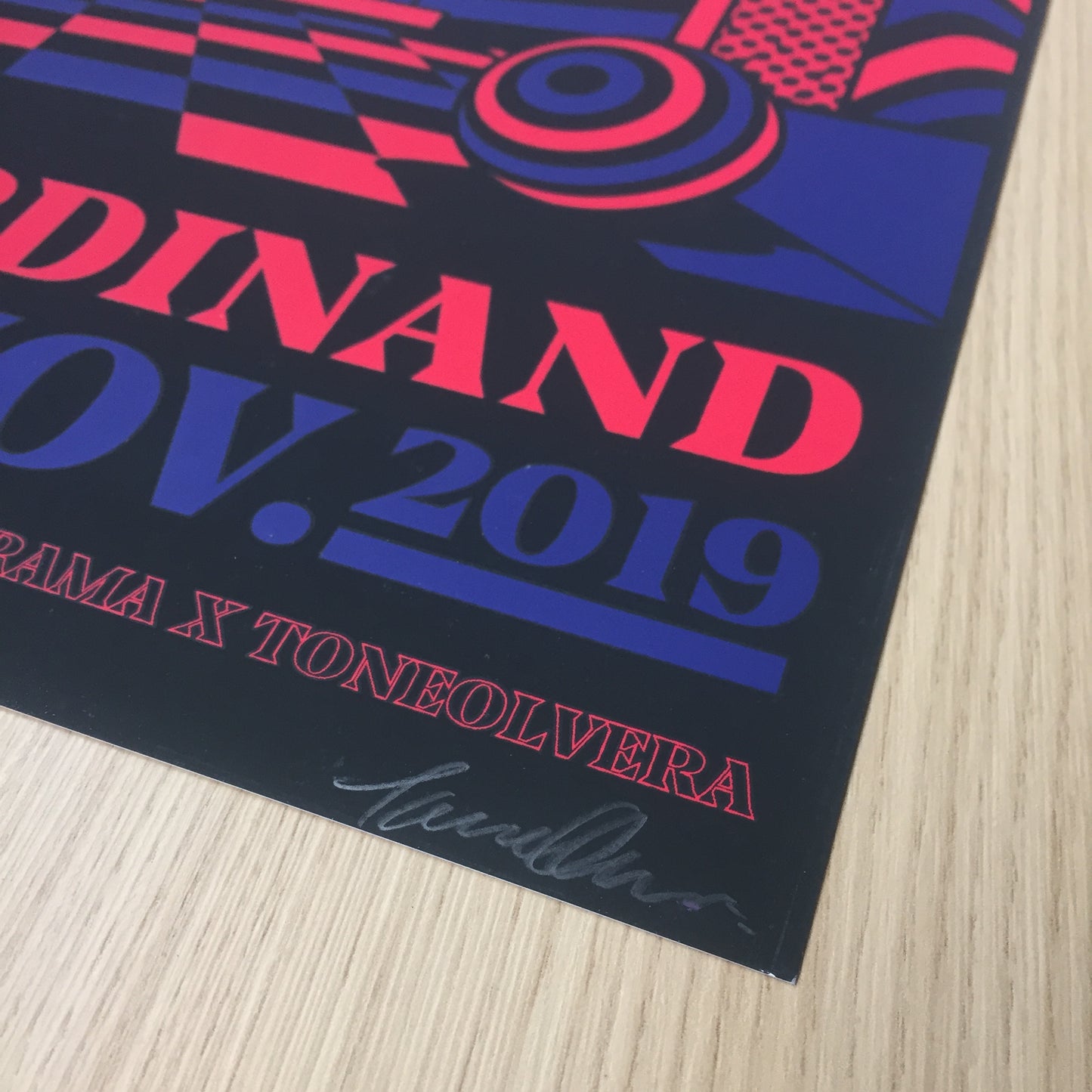 Franz Ferdinand en la Ciudad de Mexico 2019 Tone Olvera Gig Poster