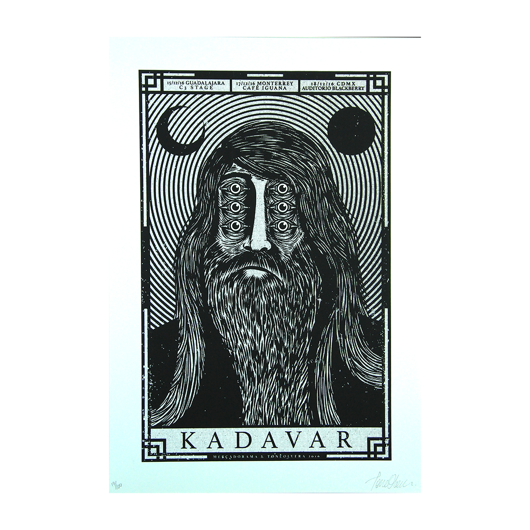 Kadavar México 2018 Tone Olvera Gig Poster