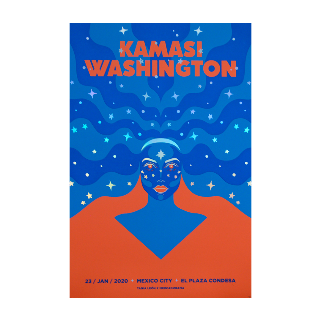 Kamasi Washington Mexico 2019 Tania Leon Gig Poster