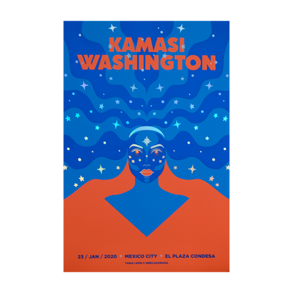 Kamasi Washington Mexico 2019 Tania Leon Gig Poster