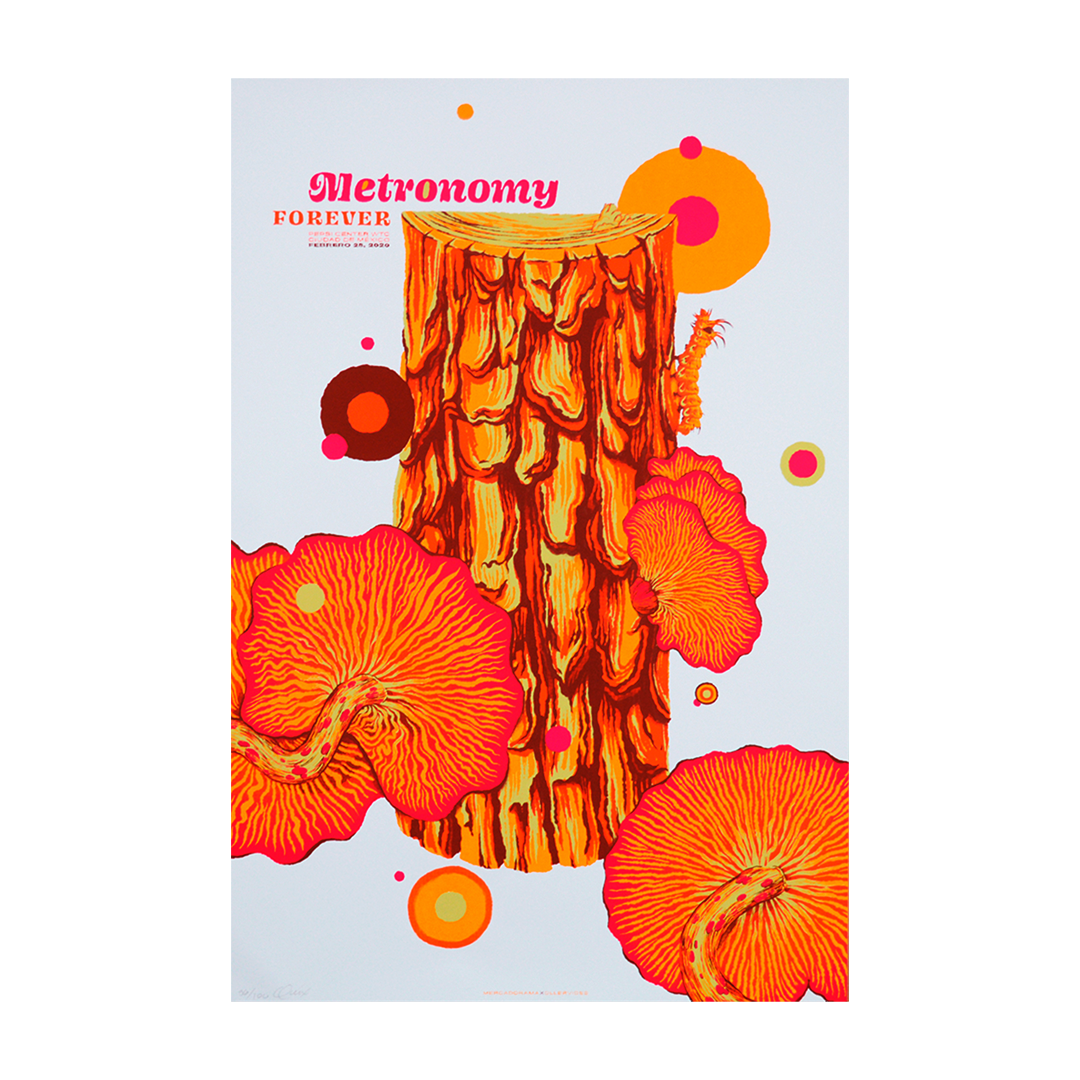 Metronomy Mexico 2020 Quique Ollervides Gig Poster