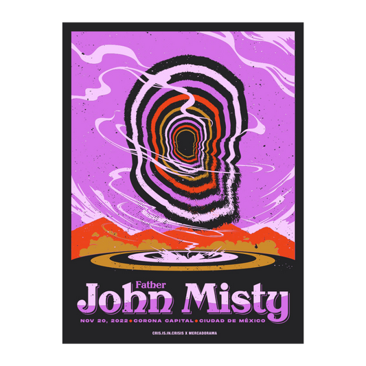 Father John Misty CC 2022 x Cris Is In Crisis Gig Poster