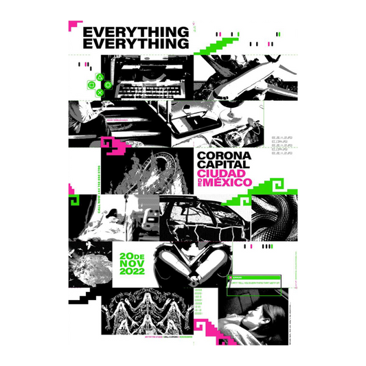 Everything Everything CC 2022 x Kattattak Studio Gig Poster