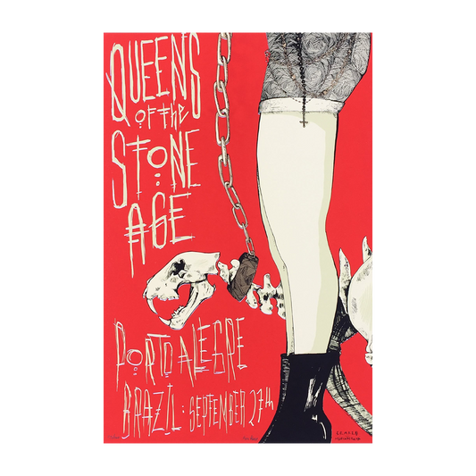 Queens of the Stone Age 2014 Porto Alegre, Brasil Kraken Gig Poster
