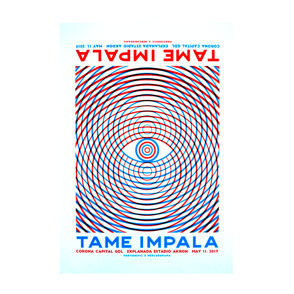 Tame Impala Guadalajara 2019 x Alan Porterrific Gig Poster