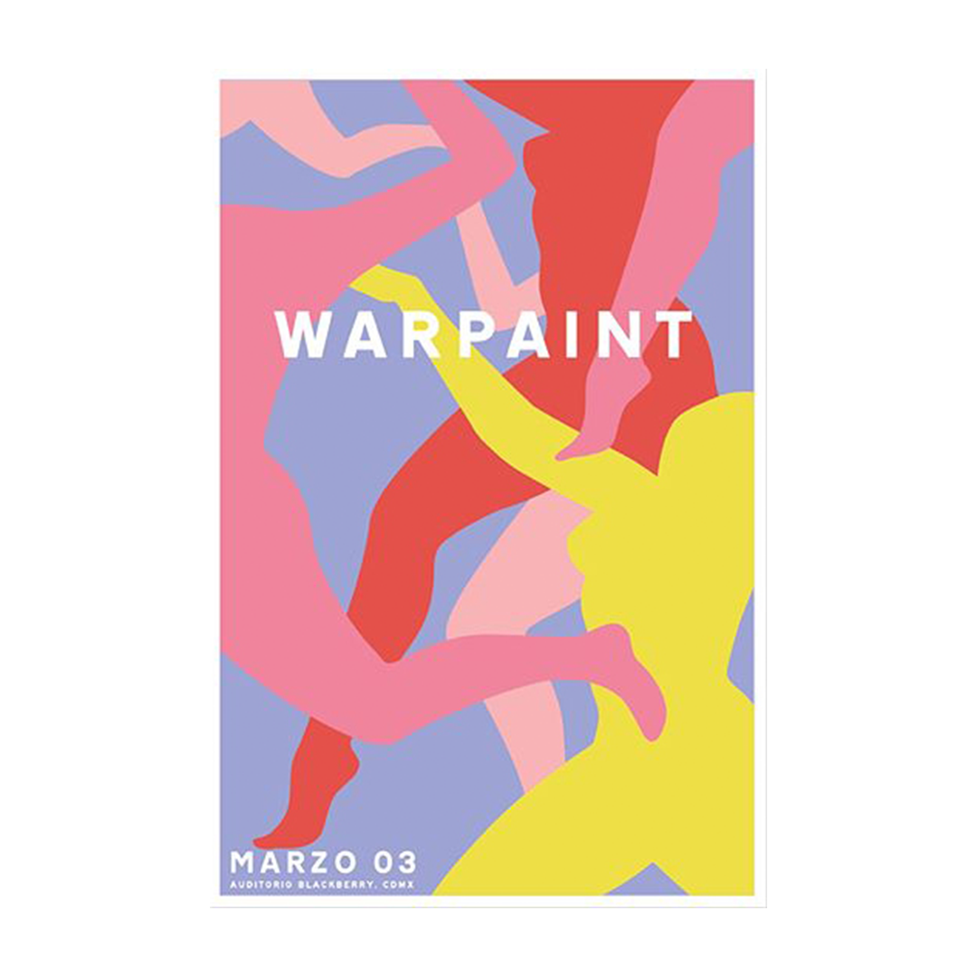 Warpaint Ciudad de México 2018 x Maria Conejo Gig Poster